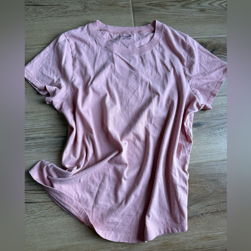 Madewell Pink Crewneck Tee
